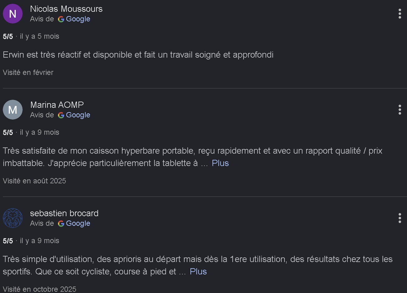 Avis Google